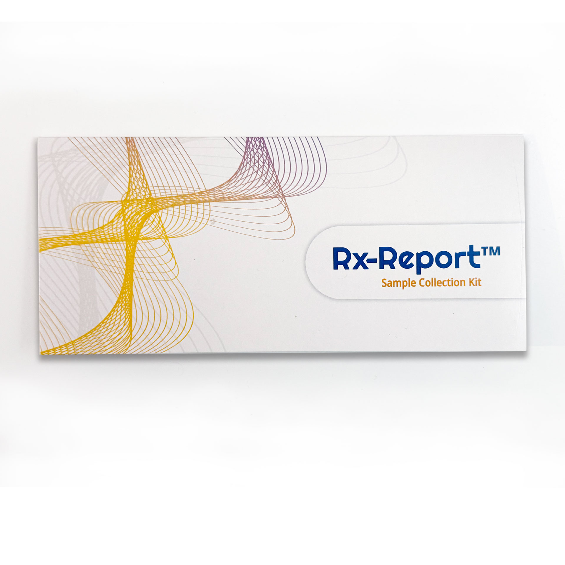 Rx Report sample collection kit with buccal swab and return envelope